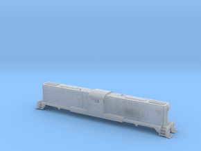 Baldwin RT-624 Center Cab- Shell Only N Scale 1:16 in Clear Ultra Fine Detail Plastic