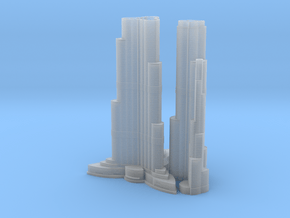 Burj Khalifa (1:2000) in Clear Ultra Fine Detail Plastic