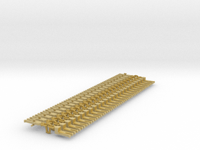 NEM OO Type 11 Couplings - Adaptor 3 Link x25 in Tan Fine Detail Plastic
