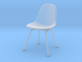 Miniature Eames Side DSX Chair - Charles Eames in Clear Ultra Fine Detail Plastic