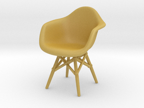 Miniature Eames DAW Chair - Charles Eames in Tan Fine Detail Plastic