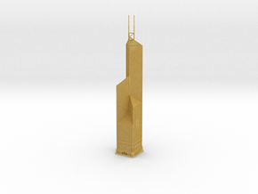 Bank of China Tower (1:2000) in Tan Fine Detail Plastic