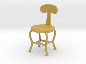 Miniature Chair Bistro - Dialma Brown in Tan Fine Detail Plastic