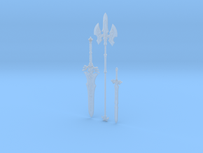 "BotW" Royal Weapons Set in Clear Ultra Fine Detail Plastic