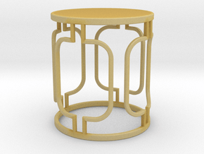 Miniature Ring Side Table - Pont des Arts in Tan Fine Detail Plastic