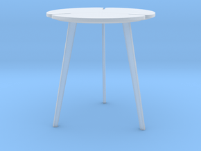 Miniature Flying Flower Pedestal Table - Roche Bob in Clear Ultra Fine Detail Plastic