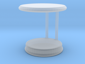 Miniature Rugiano Oblo Side Table - Rugiano in Clear Ultra Fine Detail Plastic