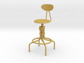 Miniature Isaac Counter Stool - The Furnish in Tan Fine Detail Plastic