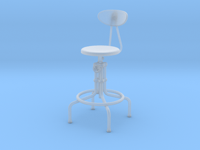 Miniature Isaac Counter Stool - The Furnish in Clear Ultra Fine Detail Plastic