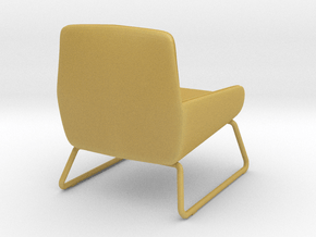 Miniature Fotel Coco Soft Line Chair - MOMA Studio in Tan Fine Detail Plastic