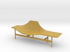 Miniature Terminal 1 Lounge Chair - BebItalia in Tan Fine Detail Plastic: 1:12