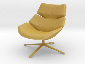 1:12 Miniature Shrimp Chair - COR in Tan Fine Detail Plastic