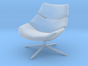 1:12 Miniature Shrimp Chair - COR in Clear Ultra Fine Detail Plastic