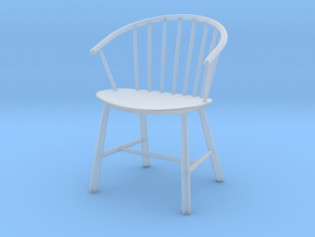 1:12 Miniature J64 Chair - Ejvind A. Johansson in Clear Ultra Fine Detail Plastic