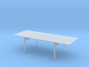 1:24 Miniature Post Table 265cm - Cecilie Manz in Clear Ultra Fine Detail Plastic