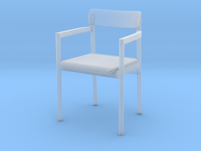 1:12 Miniature Post Chair - Cecilie Manz in Clear Ultra Fine Detail Plastic