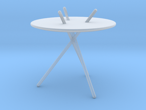 1:12 Miniature Micado Table - Cecilie Manz , 2003 in Clear Ultra Fine Detail Plastic