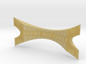 Miniature Da Vinci Bridge V4 - 10 cm in Tan Fine Detail Plastic