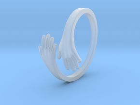 Hand Ring in Clear Ultra Fine Detail Plastic