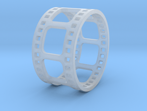 FilmStripRing in Clear Ultra Fine Detail Plastic
