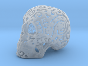Skull Fine Pattern in Clear Ultra Fine Detail Plastic