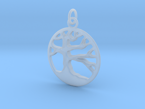 Tree of Life  Pendant in Clear Ultra Fine Detail Plastic