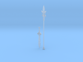 "BotW" Forest Dweller's Weapons Set in Clear Ultra Fine Detail Plastic