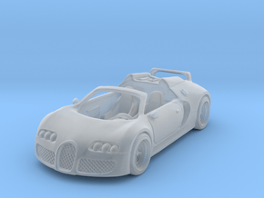 Bugatti Veyron 2012 1:87 HO in Clear Ultra Fine Detail Plastic