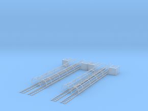 1/64 Ladder and Cage 30' 2 Sets in Clear Ultra Fine Detail Plastic