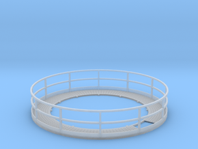 1/64 12' Tower Catwalk Round in Clear Ultra Fine Detail Plastic