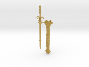 "BotW" Sword of the Six Sages and Scabbard Set in Tan Fine Detail Plastic