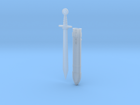 "BotW" Sword and Scabbard Set in Clear Ultra Fine Detail Plastic