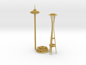 Seattle Space Needle (1:2000) in Tan Fine Detail Plastic