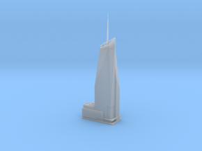 Bank of America Tower (1:2000) in Clear Ultra Fine Detail Plastic