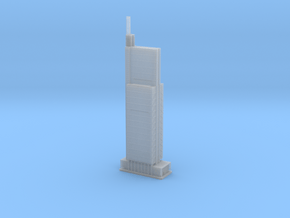 Comcast Technology Center (1:2000) in Clear Ultra Fine Detail Plastic