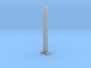 World Trade Center Residential Tower (1:2000) in Clear Ultra Fine Detail Plastic