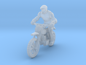 MX Bike Rider  1:87 HO   in Clear Ultra Fine Detail Plastic