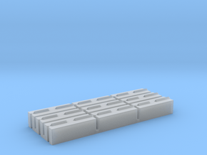1/64 Concrete Push Blocks in Clear Ultra Fine Detail Plastic