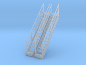 1/64 Stairs for 10' Tower 2pc in Clear Ultra Fine Detail Plastic