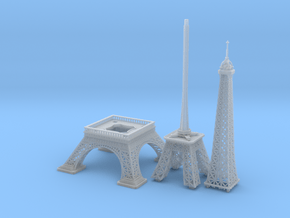 Eiffel Tower (1:2000) in Clear Ultra Fine Detail Plastic