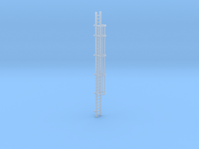 'N-Scale' - 30' Caged Ladder in Clear Ultra Fine Detail Plastic