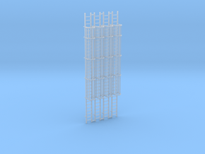 (4) 'N Scale' - 30' Caged Ladders in Clear Ultra Fine Detail Plastic