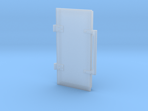 1/64 2 ring flat entry door in Clear Ultra Fine Detail Plastic