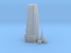 4 Times Square (1:2000) in Clear Ultra Fine Detail Plastic