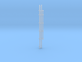 'HO Scale' - 30' Caged Ladder in Clear Ultra Fine Detail Plastic