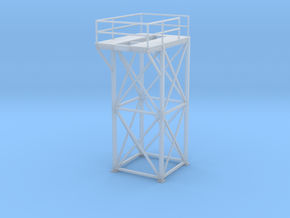 'HO Scale' - 8'x8'x20' Tower Top in Clear Ultra Fine Detail Plastic