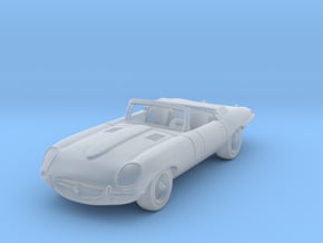 Jaguar Type E  1:87 HO in Clear Ultra Fine Detail Plastic