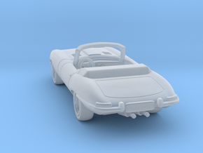 Jaguar Type E  1:120 TT in Clear Ultra Fine Detail Plastic