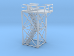 'N Scale' - 10'x10'x20' Tower Top With Stairway in Clear Ultra Fine Detail Plastic
