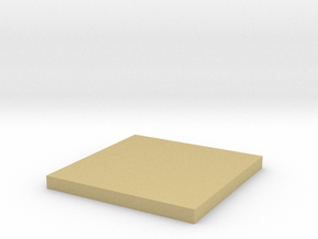 'N Scale' - 12'x12' Foundation Pad in Tan Fine Detail Plastic